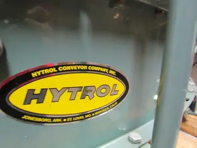 Hytrol 90 degreex15" Power corner slaved 1-3/8"dia rollers 6-1/2" frame