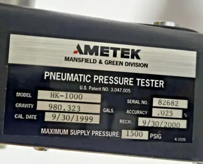 Used Unbranded 6456456546546546 Temperature and Pressure Testers California US | Amiron Machinery #1258397