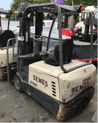 Used 2014 CROWN SC5200-40 4-Wheel Sit down Electric Counterbalance Forklifts Pennsylvania US | National Lift Equipment #1502126
