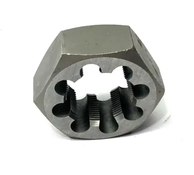 USED INTERSTATE HEX RETHREADING DIE: M36X1.5, 1" THICK, RIGHT HAND, CARBON S