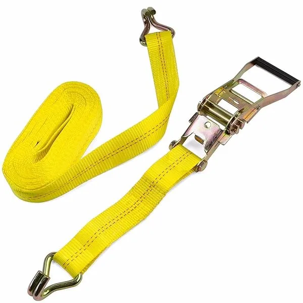 New Hd Strap 2" x 27' Ratchet Tie Down w/j Hook Truck Towing Cargo Hauling 10000 lb