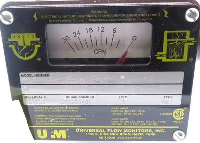 NEW UNIVERSAL FLOW MONITORS MX-PIB30GM-8I-32V1.0-A2XR FLOW METER 157313