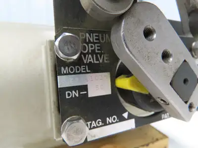 NDV Nippon E100N DN50 2" Flanged 2-Way Ball Valve & Pneumatic Actuator EPN1101N
