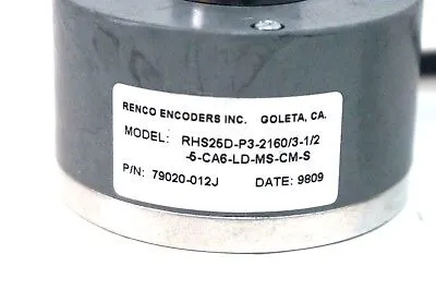 USED RENCO RHS25D-P3-2160/3-1/2-5-CA6-LD-MS-CM-S