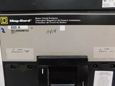 Used Square D MAL3660040M1352 Circuit Breakers Ohio US | Equipment Recovery Corp. #1331076