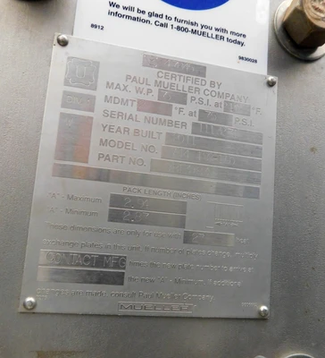 USED ARCADIA EQUIPMENT PRODUCT HEATER