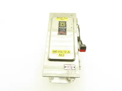 Square D H361DS Safety Disconnect Switch 30A 600V 3PH Fused Stainless