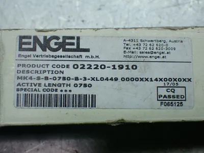 New | in-Stock ENGEL MK4SB0750B3XL0449 0000XX14X00X0XX Transducers Ohio US | HGR 24 #752091