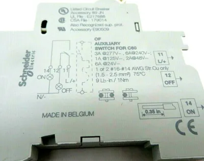 NEW LOT OF 12 SCHNEIDER ELECTRIC 26925 AUXILIARY SWITCH 240-415V