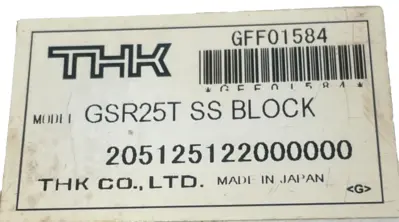 NEW THK GSR25T SS LINEAR GUIDE BLOCK