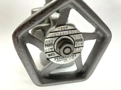USED PENBERTHY 730P GAUGECOCK VALVE SET W/ BALL CHECK