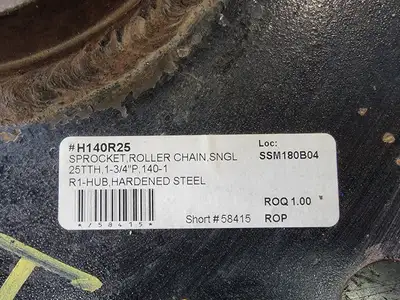 Roller Chain Sprocket No. H140R25