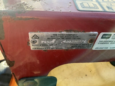 Used 2017 TORO 74523 Mowers Michigan US | Miedema Asset Management Group #1331917