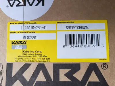 NEW KABA LL1021S-26D-41