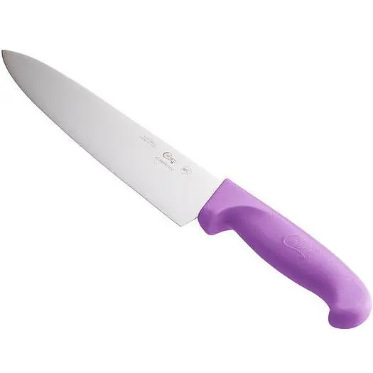 8" Chef Knife with Purple Allergen-Free Handle