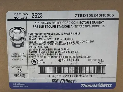 NEW THOMAS & BETTS 2523
