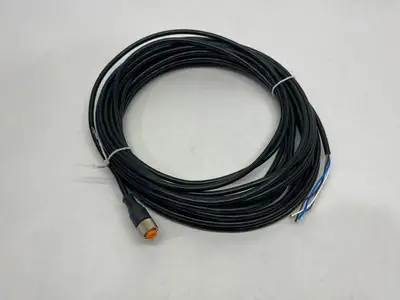 USED LUMBERG SINGLE ENDED CORDSET M12 STRAIGHT 8-PIN