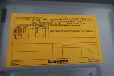 USED CUTLER-HAMMER 1HD362NF