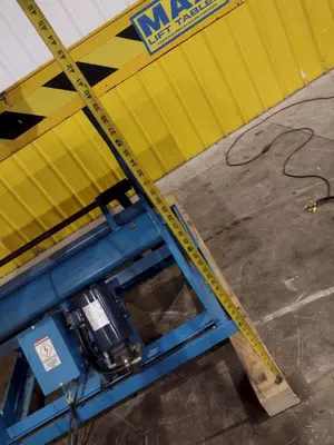 4,000 LBS X 72" X 72" LIFT PRODUCTS MODEL #LPT4W-040-36 HYDRAULIC SCISSOR LIFT TABLE: YOBRO #24987