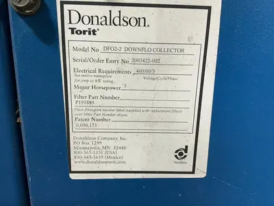 Used DONALDSON TORIT DFO22 DOWNFLO COLLECTOR Dust Collectors Ohio US | HGR 24 #1556706