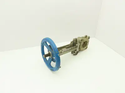 Velan L10-0320C-13BL 3" 316 Stainless Knife Gate Valve Rising Stem 10" Handwheel