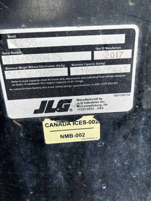 USED 2017 JLG 1255