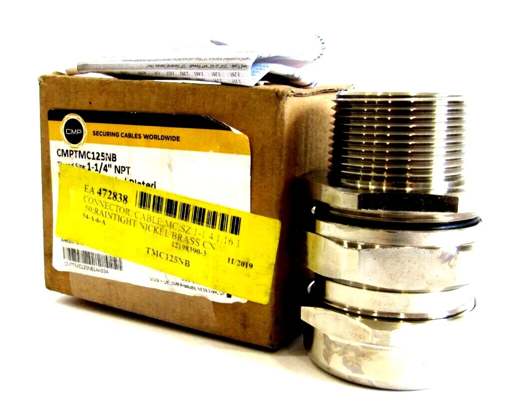 NEW APPLETON-CMP PRODUCTS TMC125NB CONNECTOR CABLE 1-1/4" NPT