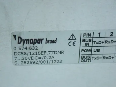 New | in-Stock DYNAPAR 0574632 / DC58/1218EF.77DNR Encoders Ohio US | HGR 24 #1069715