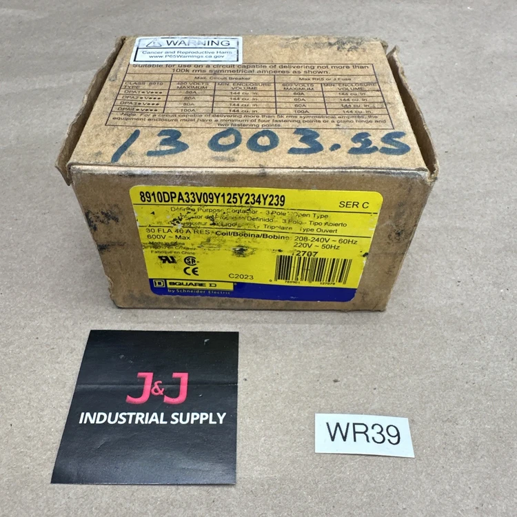 New | in-Stock Square D 8910DPA33V09Y125Y234Y239 Contact Blocks Indiana US | J&J Industrial Supply #806140