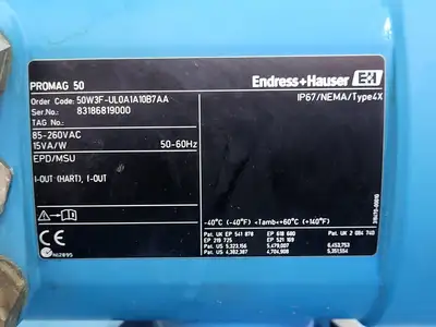 USED ENDRESS+HAUSER 50W3F-UL0A1A10B7AA