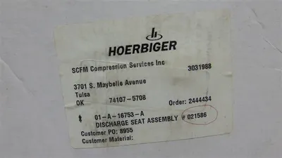 Ariel A-16753-A Compressor Discharge Seat DIS VLV SEAT ASSY, 134CHD New NIB