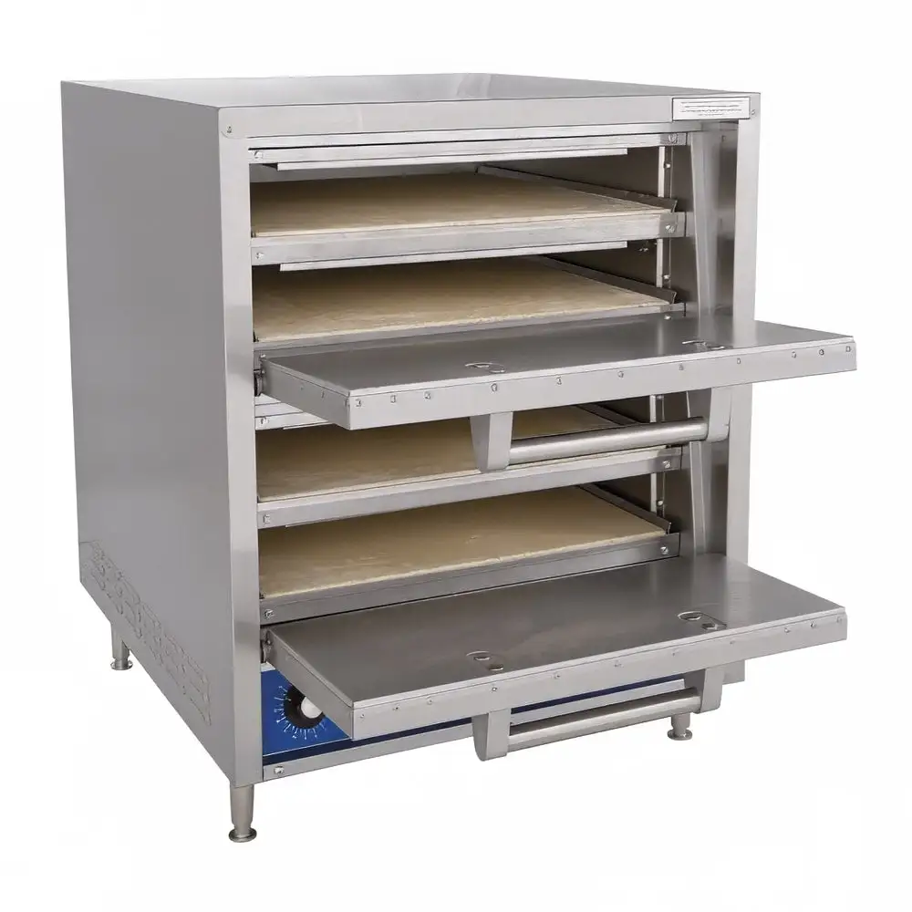 Bakers Pride P44S Hearthbake Countertop Quadruple Multi-Purpose Deck Oven - 240v
