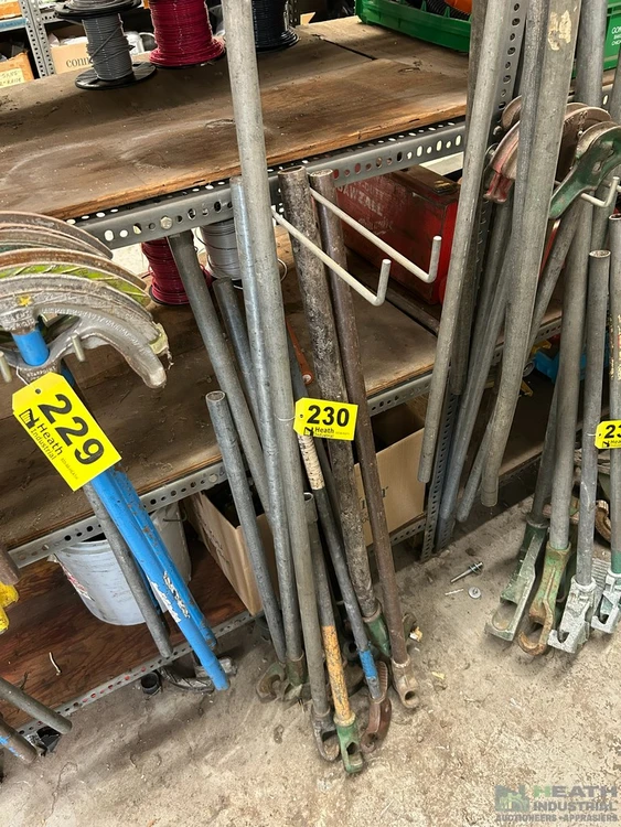 Used _UNKNOWN_ LRG QTY OF ASSORTED MANUAL EMT BENDERS Hand Benders Illinois US | Heath Industrial Auction Services #1379722