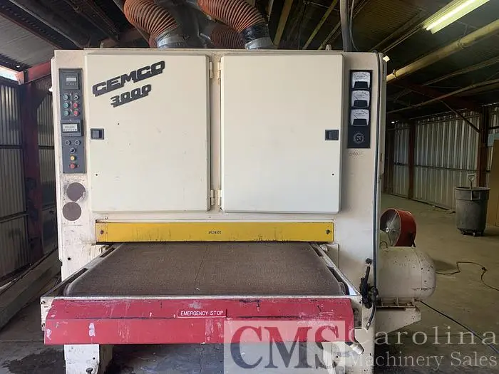 Used 2000 CEMCO 3 HEAD INDUSTRIAL SANDER 3000 URF-3352 Woodworking Sanders | CAROLINA MACHINERY SALES #421029