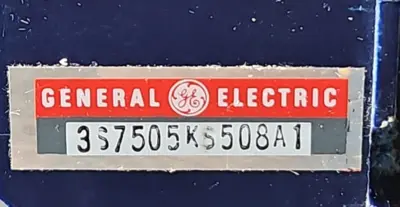 General Electric 3S7505KS508A1 photoelectric control relay 11 blade. Loc4E29