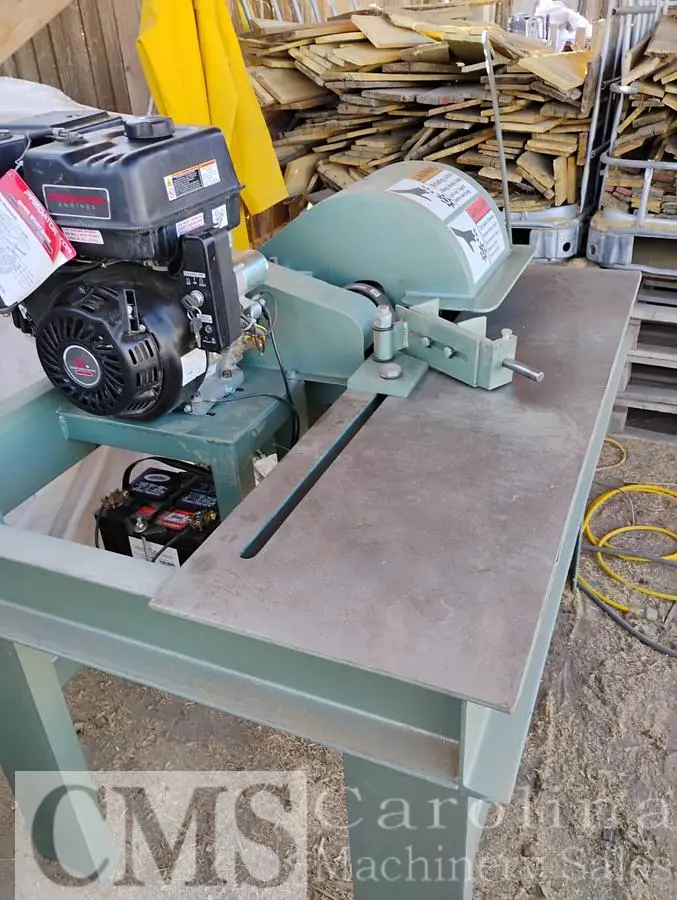 USED CUSTOM BUILT PALLET NOTCHER WITH GAS ENGINE