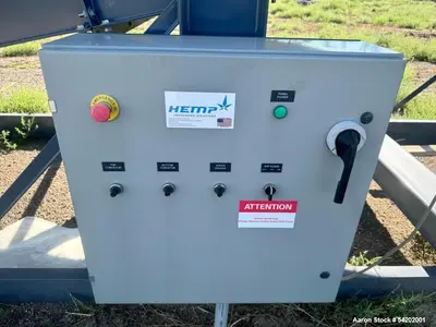 Used Hemp Processing Solutions Stationary BudRubber – 5,000 lbs/hr Capacity, Flower/Fiber Separator with Conveyor and Control Panel