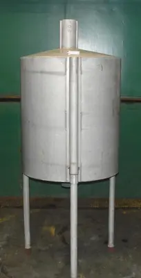 SPC7401  Tank 100 gallon vertical tank, Aluminum, conical