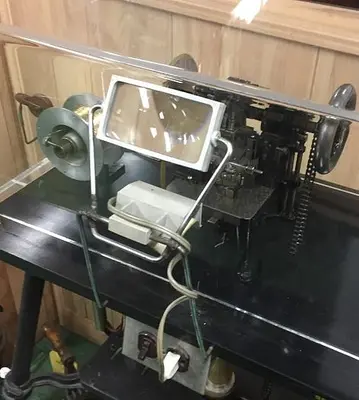8753-100 ANTIQUE CHAIN MAKING MACHINE-SHOW/EXHIBIT DISPLAY