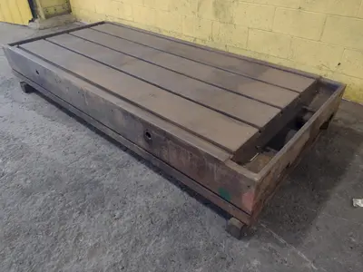 96" X 42" T-SLOTTED PLATE / LAYOUT TABLE : STOCK 17378