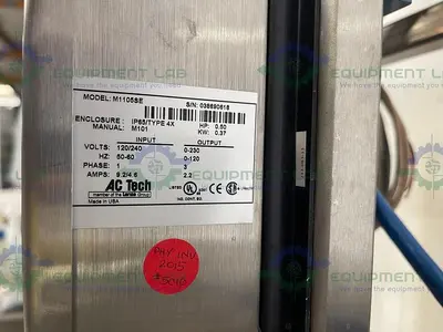 USED QUATTRO FLOW PUMP W/ 3HP MOTOR, ROSEMOUNT CMF010 MASS FLOW SENSOR, TRANSMITTER