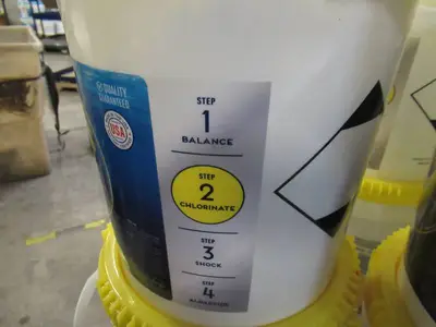 Pallet of Store Overstock and Ecommerce Product - 40 Lb Tubs of Pool Chlorinating Tablets