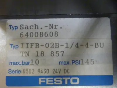 USED FESTO IFB8-02
