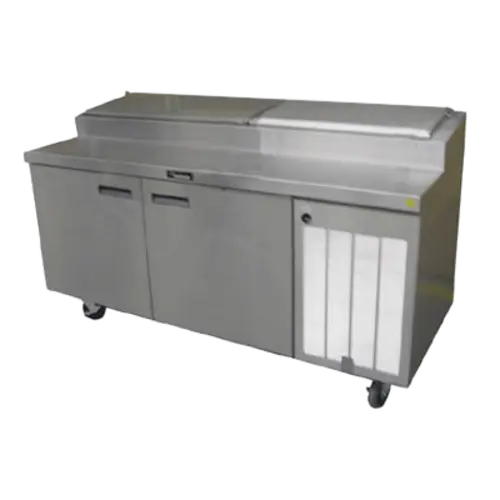 Delfield 18672PTBMP 72" Pizza Prep Table W/ Refrigerated Base, 115v