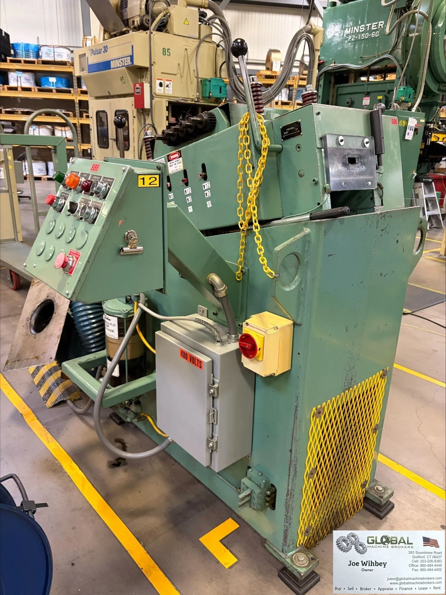 PERFECTO Model 6 .025-.18" x 6" Wide Powered Stock Straightener