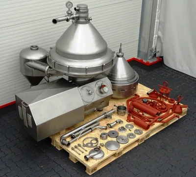 Alfa-Laval MRPX 418 HGV-74C cream separator, 316SS.