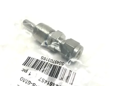 NEW SWAGELOK STAINLESS STEEL INSTRUMENT QUICK-CONNECT STEM, 6MM TUBE