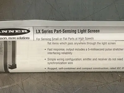 Used BANNER ELECTRIC LX6RSRQ Light Curtains & Grids Ohio US | HGR 24 #1305242