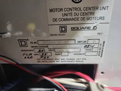 USED SQUARE D MODEL 6