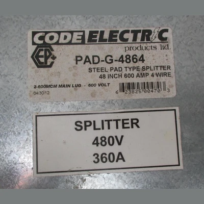 USED CODE ELECTRIC PAD-G-4864